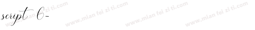 script 6字体转换
